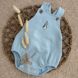Baby Boys Peter Rabbit Blue Summer Dungarees