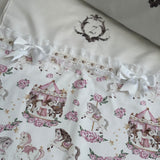 Baby Girl's Carousel Cot Bedding Set