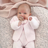 Baby Girls Pom Pom Suit 2 Piece Set - Pink