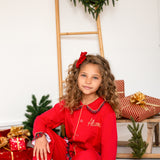 PRE-ORDER Girls Christmas Red & Tartan Pjs