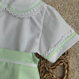Baby Girls Mint Shirt and Bloomers