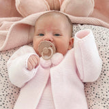Baby Girls Pom Pom Suit 2 Piece Set - Pink