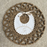 Baby unisex Scallop Bib