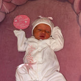 Perfect Little Thing Girls Bow Personalised Sleepsuit Set - Pink
