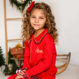 PRE-ORDER Girls Christmas Red & Tartan Pjs