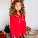 PRE-ORDER Girls Christmas Red & Tartan Pjs