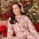 PRE-ORDER Girls Christmas Red Toile Print Pjs