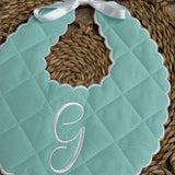 Baby Unisex Handmade Scallop Bib