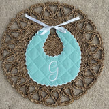 Baby Unisex Handmade Scallop Bib