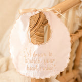 Baby Girls Pink Swan Handmade Baby grow and Bib