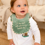 Girls Green Winnie The Poo Handmade Sleepsuit And Bib