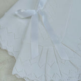 Baby Spanish Luxury White Knitted Shawl