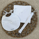 Perfect Little Thing Unisex Muslin and Bib Gift Set - White