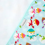 Perfect Little Thing Christmas Snowman Print Hooded Towel