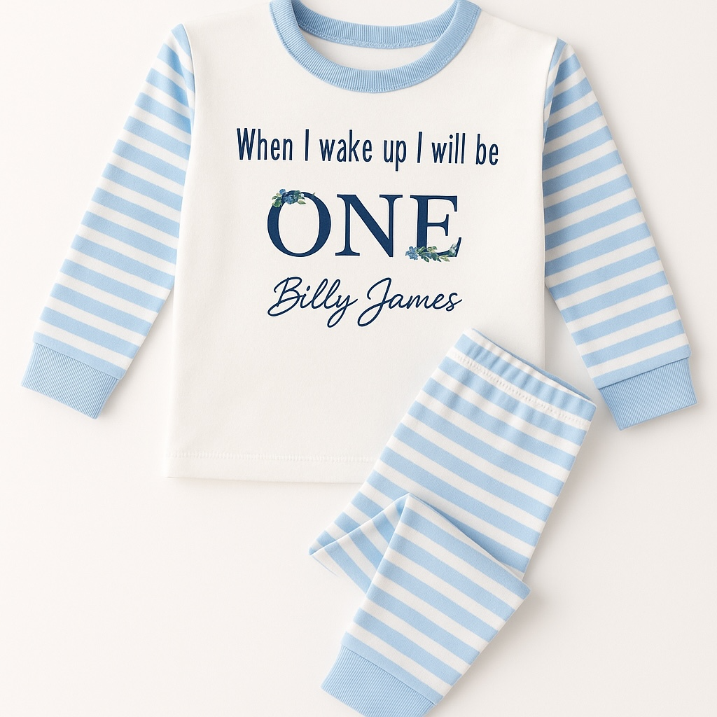 Personalised When i Wake Up Ill Be One Pyjamas – Perfect Little Thing