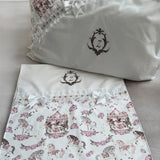 Baby Girl's Carousel Cot Bedding Set