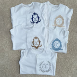 Baby's Personalised Reef Crest Sleepsuit & Bib Gift Set