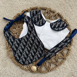 Baby Boys Dior Inspired Navy Handmade Outfit
