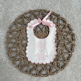 Baby's Personalised Handmade Christening Bib