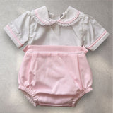Baby Girls Pink Shirt and Bloomers