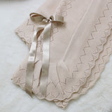 Baby Spanish Luxury Beige Knitted Shawl