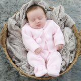 Baby Girls Pom Pom Suit 2 Piece Set - Pink