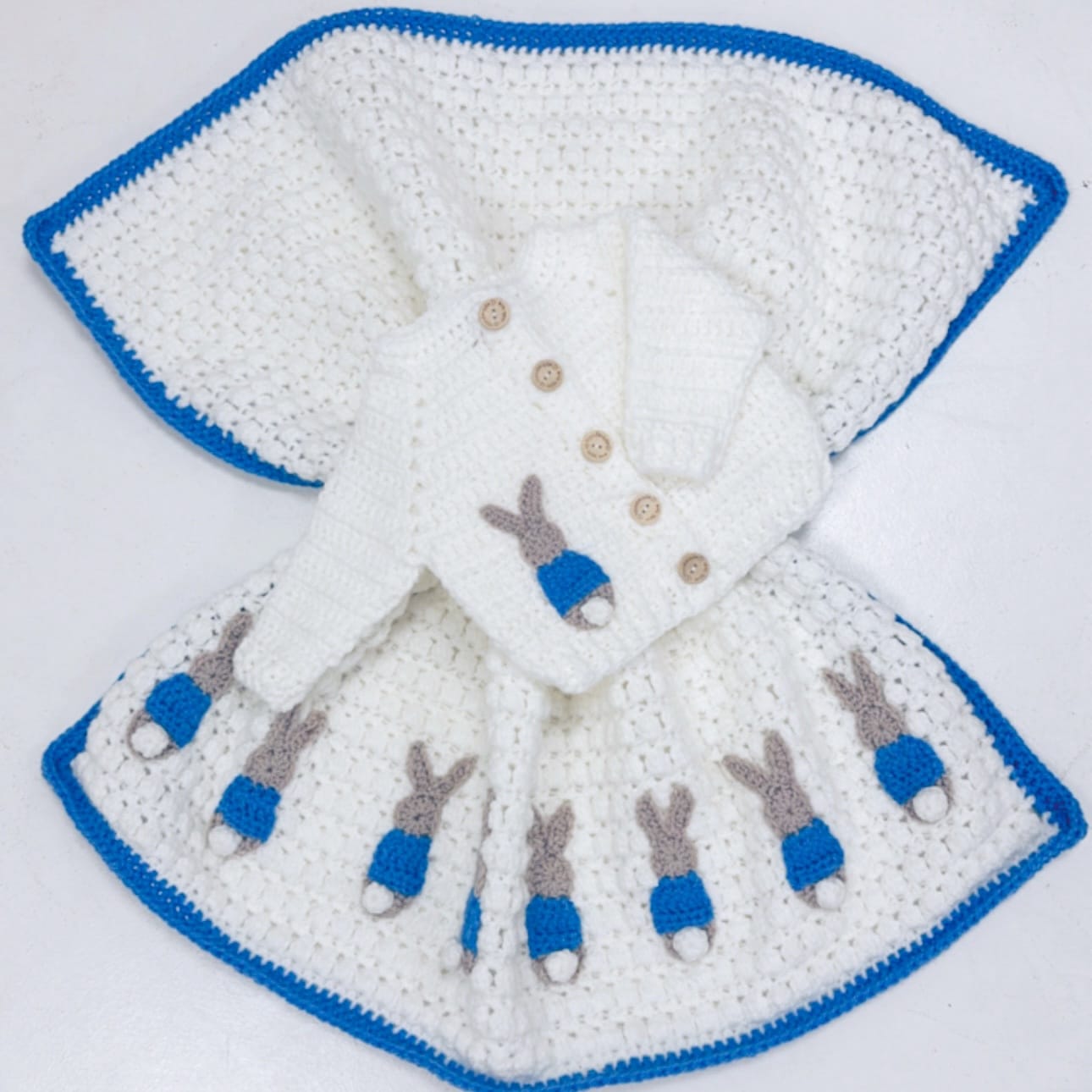 Peter Rabbit Handmade Cardigan and Blanket Set – Perfect Little Thing