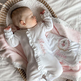 Baby Girls Personalised SLEEPSUIT ONLY