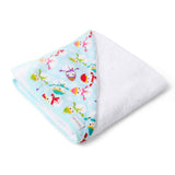 Perfect Little Thing Christmas Snowman Print Hooded Towel