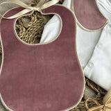 Perfect Little Thing Girls Pink Handmade Sleepsuit And Bib