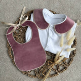 Perfect Little Thing Girls Pink Handmade Sleepsuit And Bib