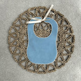 Boys Blue/Green Velvet Handmade Bib
