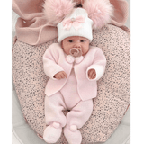 Baby Girls Pom Pom Suit 2 Piece Set - Pink