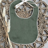 Boys Sage Green Handmade Sleepsuit And Bib