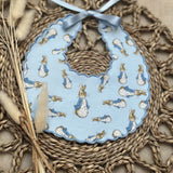 New Peter Rabbit Blue Handmade Bib