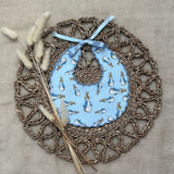 New Peter Rabbit Blue Handmade Bib