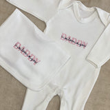 Perfect Little Thing Daddy I Love You Sleepsuit and Bib
