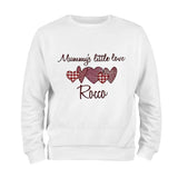VALENTINES DAY Unisex Personalised White Cotton Lightweight Jumper 7 Designs