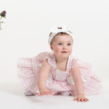 Baby Girls Pink & White Gingham Dress