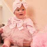 Caramelo Kids Baby Girls Tulle Dress & Headband Set