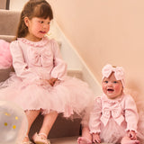 Caramelo Kids Baby Girls Tulle Dress & Headband Set