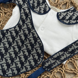 Baby Boys Dior Inspired Navy Handmade Outfit