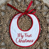 Baby’s Handmade My First Christmas Bib