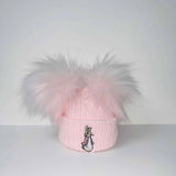 Flopsy Bunny Two Pink Pom Hat - Pink