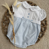 Unisex Baby Pin Stripe Romper