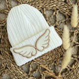 Unisex Wool Baby Angel Wing Beanie Hat