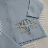 Baby Boys Blue Hot Air Balloon Set