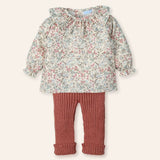 NEW SEASON MAC ilusion Girls Winter Flower Print Top & Pants - 3 Months