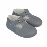 Baypods T-Bar Grey Soft Pram Shoes