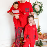PRE-ORDER Boys Christmas Red & Tartan Pjs